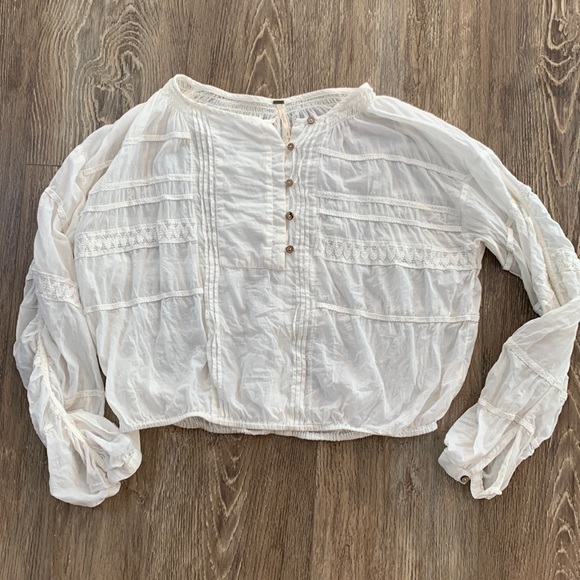 Free People Tops - Free People 100% cotton oversized blouse
